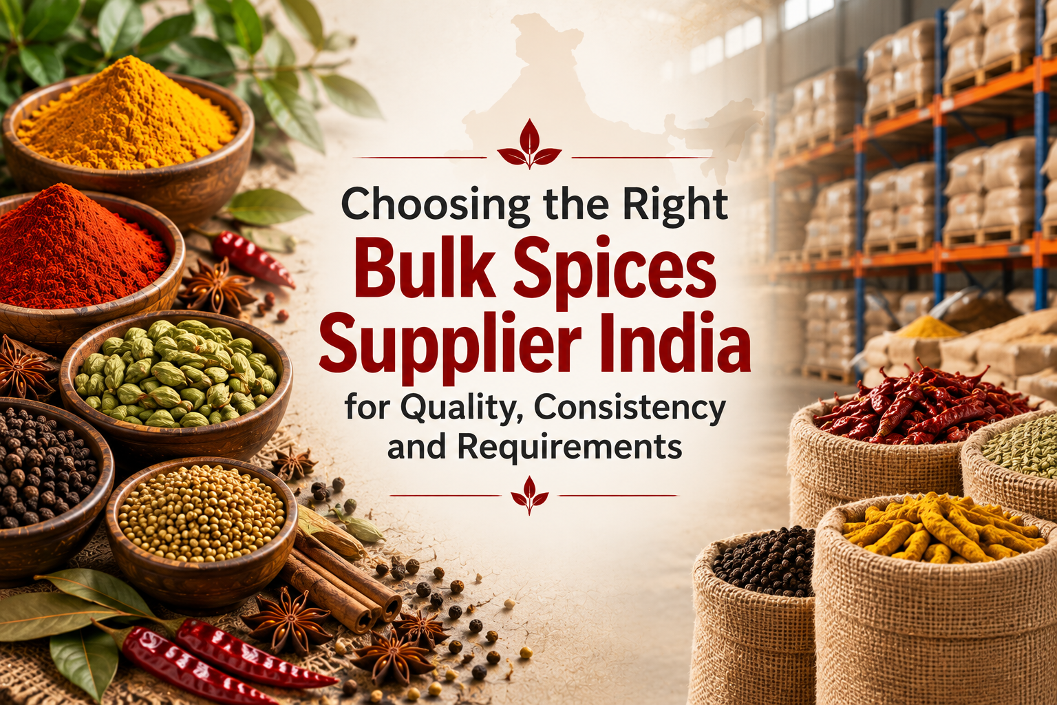 Choosing the Right Bulk Spices Supplier India for Quality, Consistency and Requirements